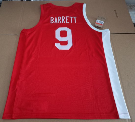 9 Barrett Canada Team 2023 jersey red